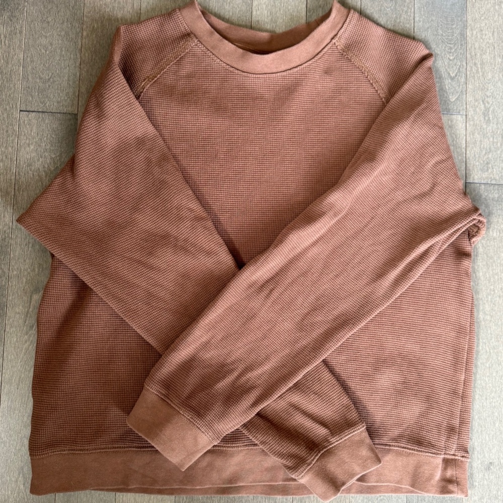 Frank & Oak Waffle Cotton Long Sleeve Women's L